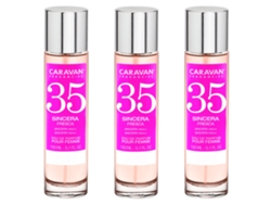 3x CARAVAN Perfume de Mujer Nº35 - 150ml