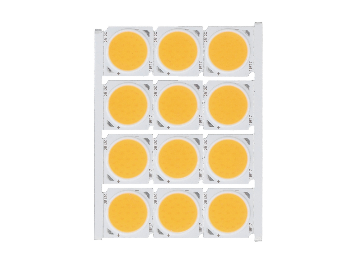 2026-12 Piezas Chip Led Cob Redondo De Alta Potencia 12w 36-41v 1080lm Luz Cálida Para Iluminación Interior Diy