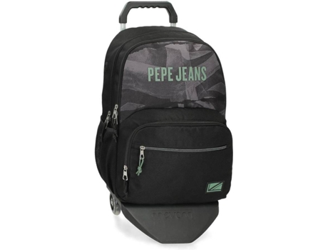 Mochila con Trolley PEPE JEANS Davis (Negro - 32x45x15 cm)