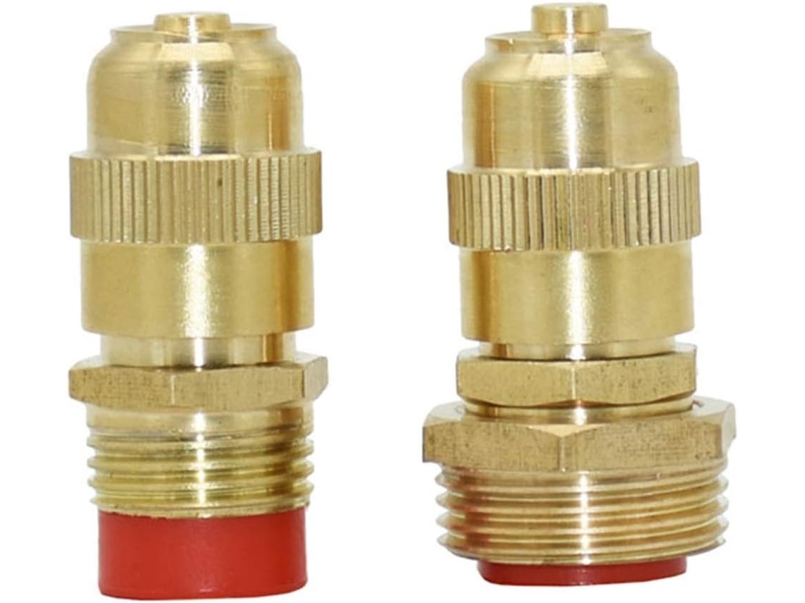 Aspersor de latón ajustable de 1/2 y 3/4 de pulgada para riego | Sin marca