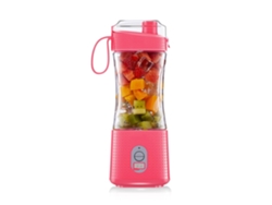 Licuadora portátil para batidos y licuados Exprimidor de frutas de tamaño único para viajes Vaso mezclador Gusshious Rosa