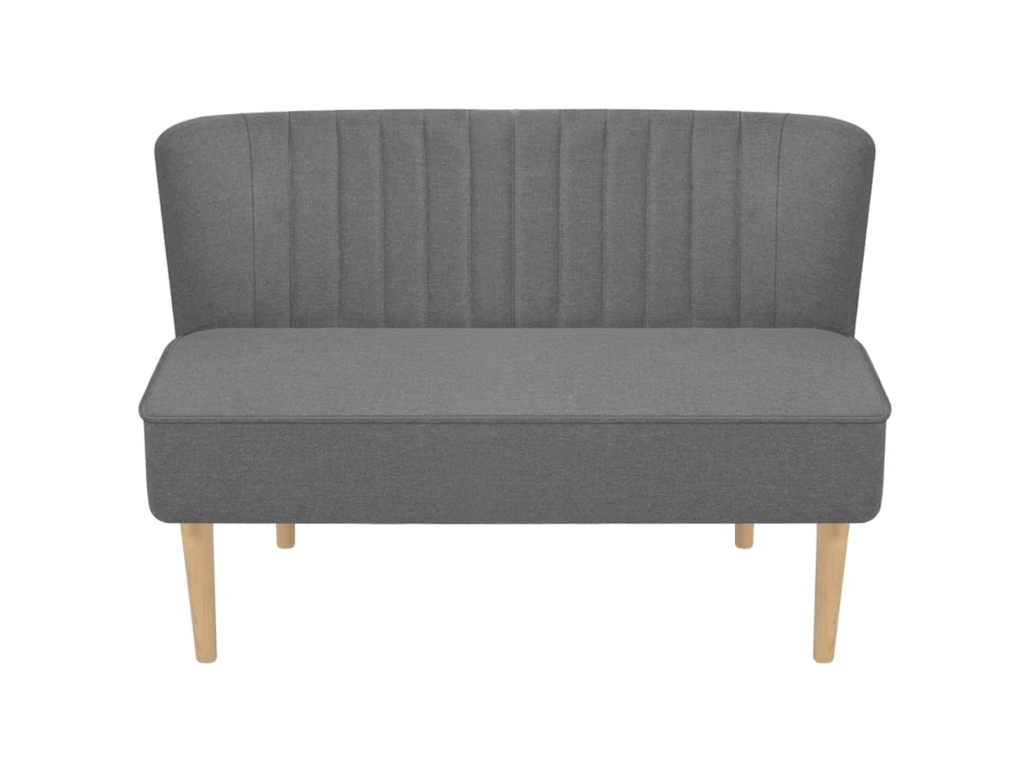 Sofá De Tela Gris Claro 117x55,5x77 Cm