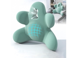 Almohada De Apoyo Lumbar Para Silla De Oficina, Almohada Ergonómica De Espuma Viscoelástica Para El Respaldo, Verde Gertiz
