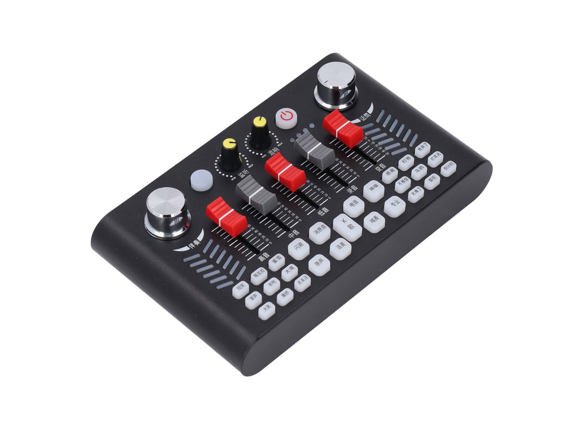 Kit de micrófono con cancelación de ruido y tarjeta de sonido para transmisión en vivo