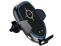 Cargador Carro Sem Fio Rápido Ventilação Sensor Yizhood Negro