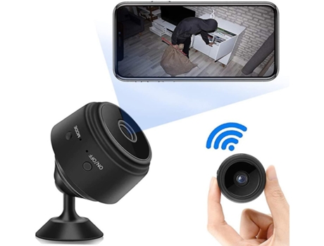 Mini A9 Cámara Espía Oculta Inalámbrica Wifi 4K HD Cámara de Visión Trasera Magnética Bluetooth Adecuada para el Hogar/Oficina/CocheNegro BISBISOUS...