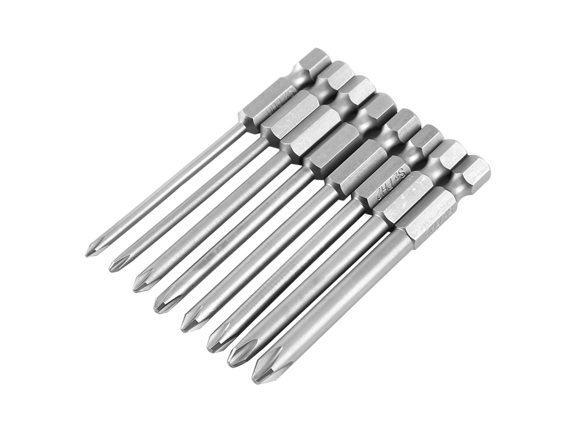 Puntas de destornillador hexagonal magnéticas largas de 75 mm