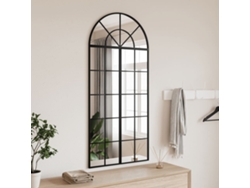 Espejo De Pared Arco De Hierro Negro 60x130 Cm