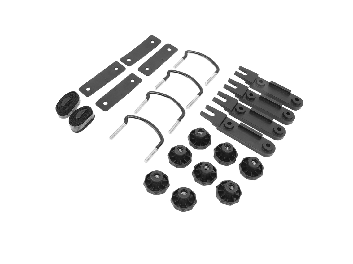 Kit de montaje universal para techo con tornillos en forma de U.