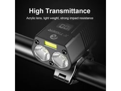 X-tiger Luz Bicicleta Usb Super Brilhante 1800 Lúmens Amplo Ângulo Visão Fácil Instalar Farol Dianteiro Lanterna Segurança