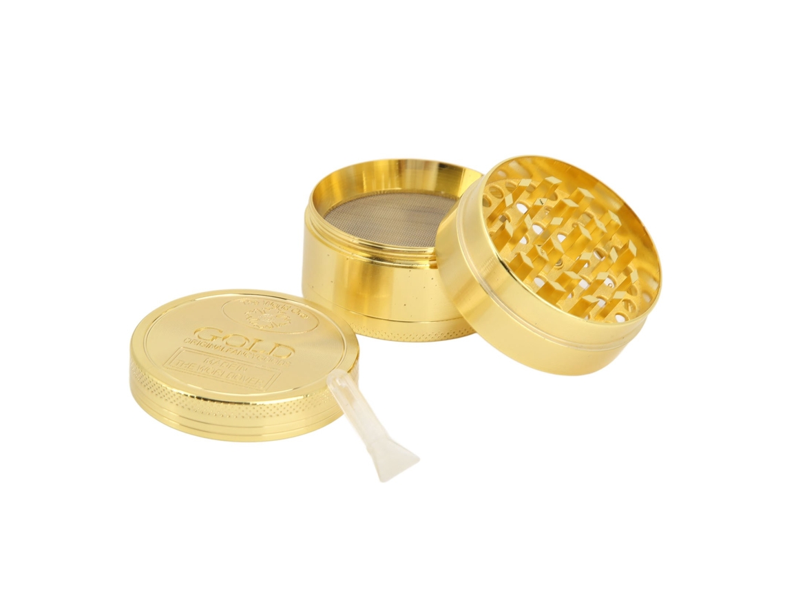 Molinillo De Especias Manual, 4 Capas, Aleación De Aluminio, Tapa Magnética, 63 Mm, Para El Hogar Y Los Viajes.
