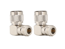 2 Adaptadores De Codo N Macho A N Hembra, Conector Adaptador Coaxial Rf Para Antena De Radio