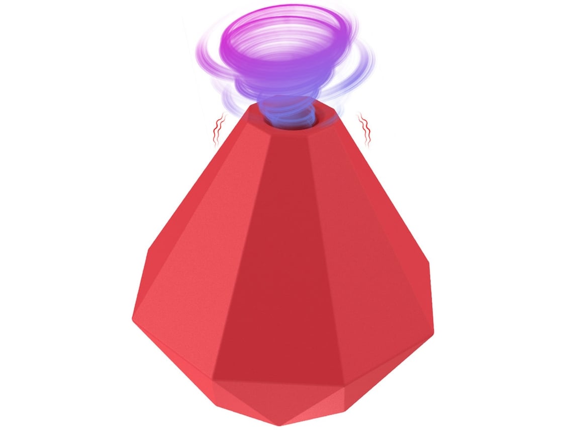 Vibrador De Masaje De Succin De Diamante Para Mujer (rojo)