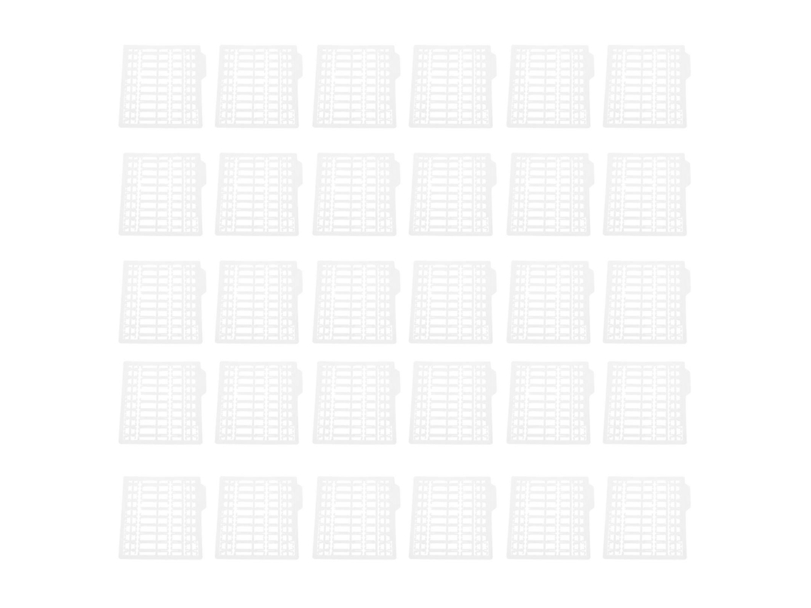 30pcs Parafusos De Isqueiro Plástico Grid Para Pesca De Carpa Barco Lago Rio Branco
