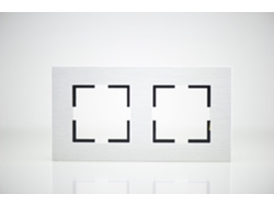 Placa de acabado de Alu Metal 2 postes 84x159x10 mm