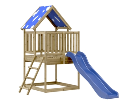 Parque Infantil De Exterior VIDAXL Marrón Madera