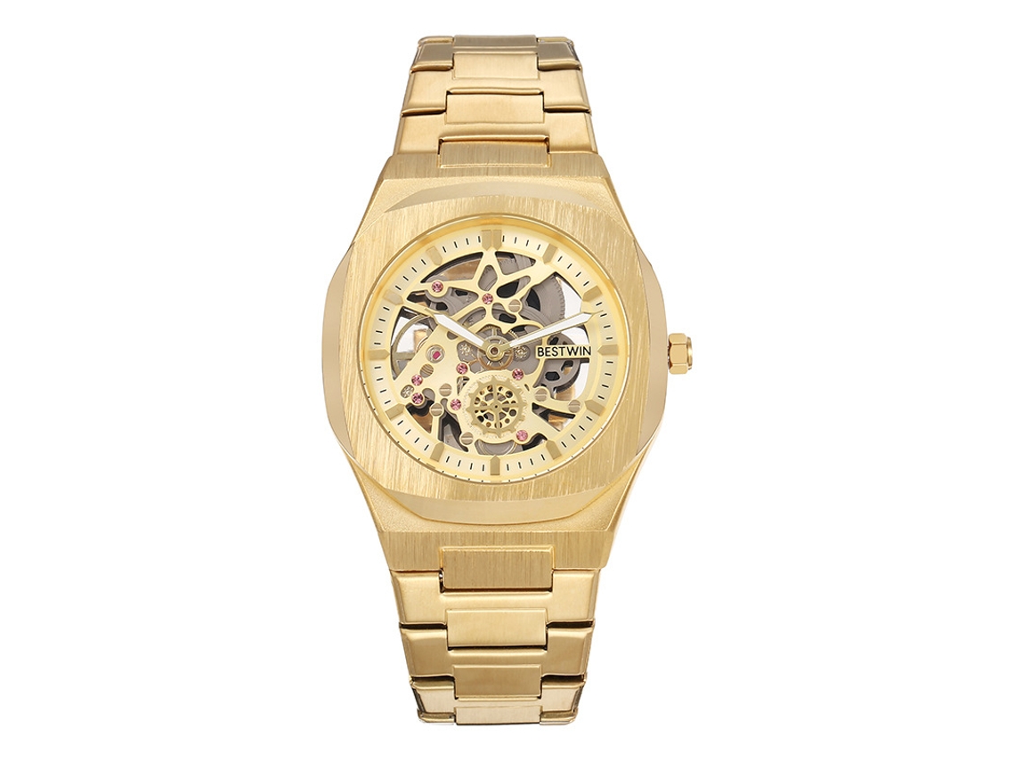 Reloj De Moda (oro) Reloj Mecánico De Imitación
