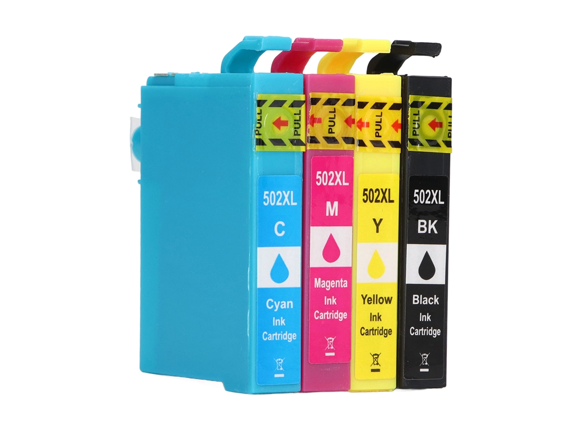 4 Cartuchos De Tinta Bk Cmy Para Workforce Wf 2860dwf Xp 5100 502xl