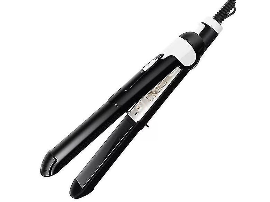 Yunzii Mini - Rodillo alisador de cabello de doble uso, color negro