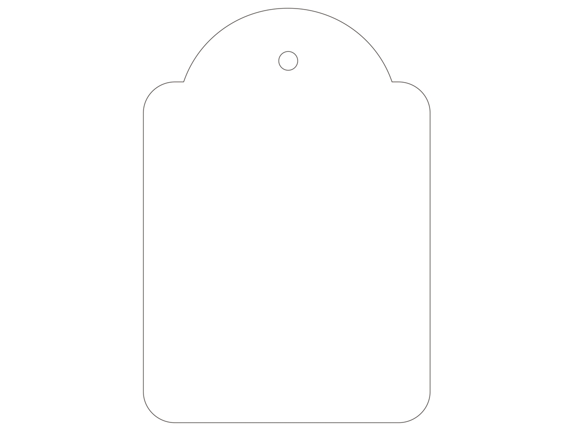 Etiqueta ColganteAPLI (Blanco - 45 X 65 mm)