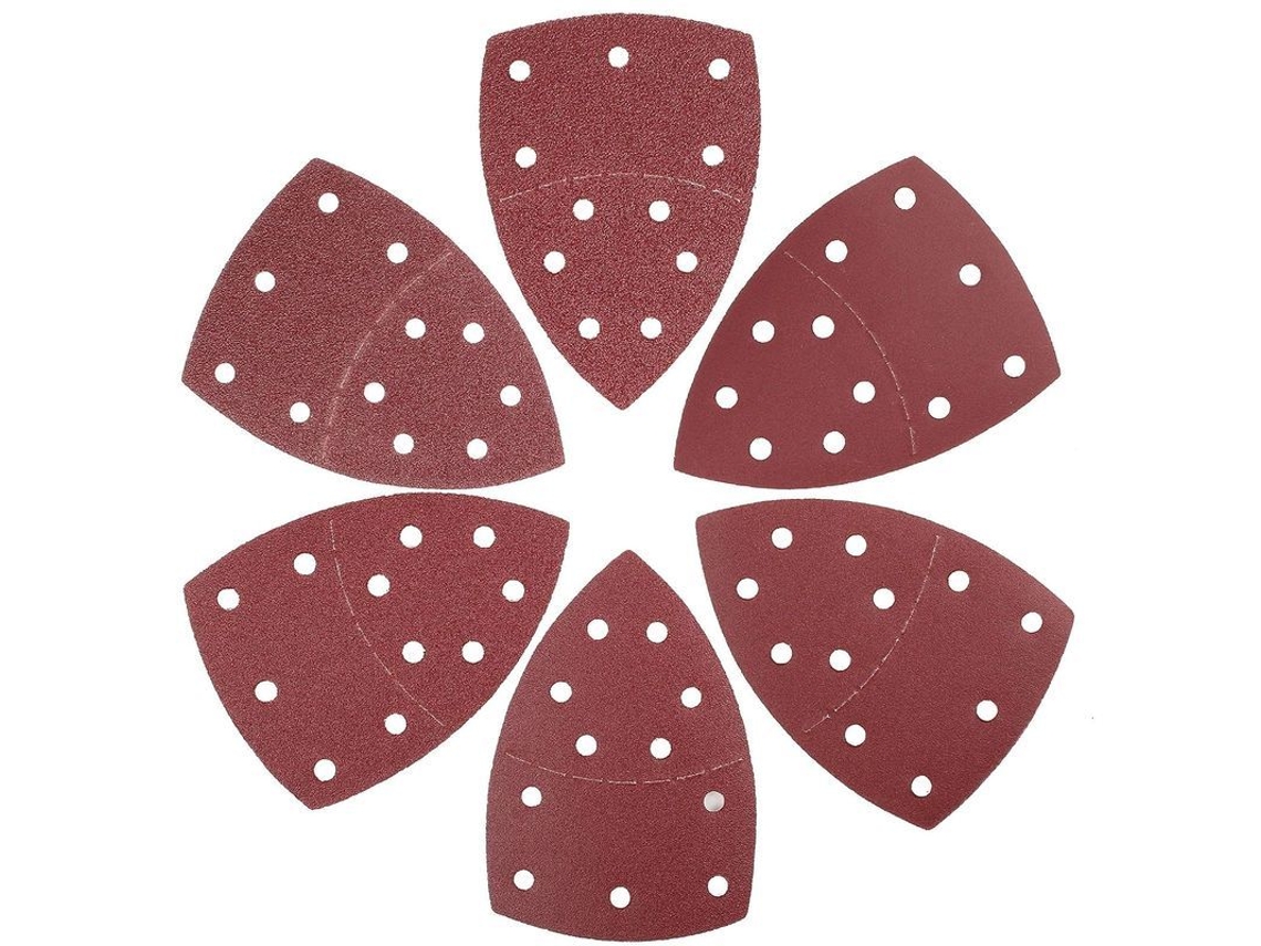 180 Discos De Lijado Triangulares De 105x152 Mm, 11 Orificios, Óxido De Aluminio, Grano 40/60/80/120/180/240