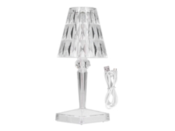 2026-lámpara De Mesa De Cristal Led Con Carga Usb Prisma Transparente Regulable Luz Blanca Cálida Para Decoración De Habitación