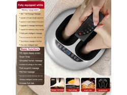 Masajeador De Pies Y Piernas Con Función De Calor, 5 Niveles De Intensidad, Temporizador Automático, Compacto, Recargable, Para Uso Diario
