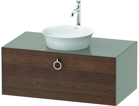DURAVIT Tulip blanco, mueble de baño colgado en la pared, ancho 1000 x profundidad 550mm, con 1x extraíble, con tirador, WT49810