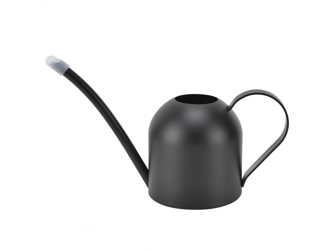 Regadera De Acero Inoxidable Negro Con Boquilla Larga De 500 Ml Para Plantas, Herramienta De Jardinería.