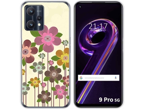 Carcasa para Realme 9 Pro 5G TUMUNDOSMARTPHONE Dibujos Primavera En Flor Multicolor