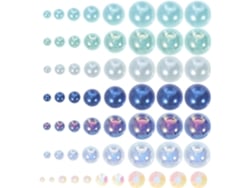 Diamantes De Imitación De Resina, Medias Perlas Planas, Varios Tamaños, 100 G