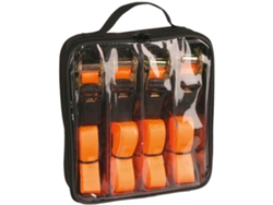 Conjunto 4 Correa de sujeción KERBL Naranja Poliéster