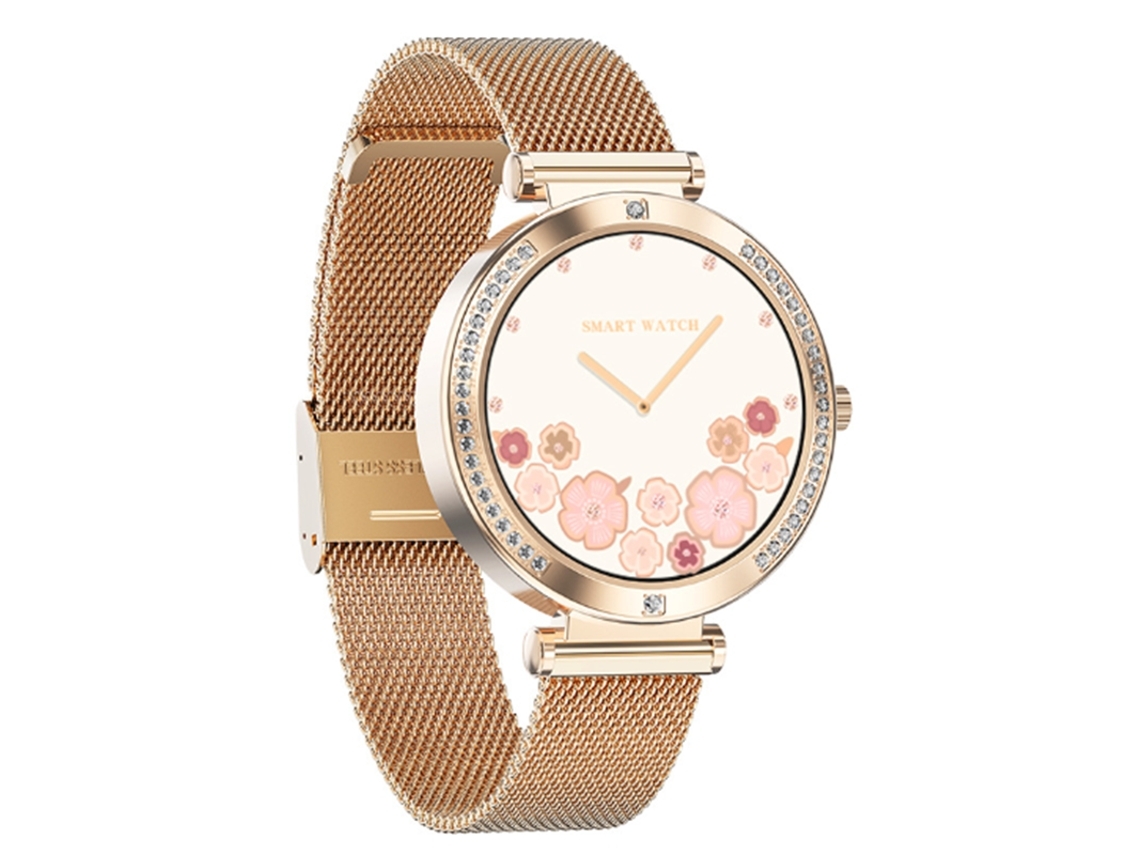 Smartwatch Femenino: Frecuencia Cardíaca Oxígeno Sangre Cuidado Ciclo Menstrual Monitoreo Del Sueño Bluetooth Rosa YEMAESRE