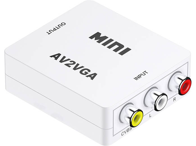 Conversor HOWEI AV TV To Monitor (Blanco)