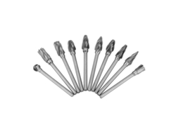 10 Brocas Rotativas De Carburo De Tungsteno Para Tallado De Metales (dientes Gruesos, 3*6 Mm)