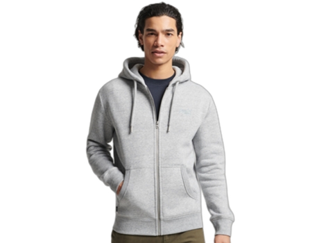 Sweatshirt para Hombre SUPERDRY (L - Algodón - Gris)