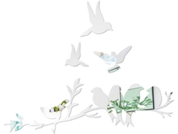 Adhesivo De Pared Acrílico Con Diseño De Pájaro Volador, Autoadhesivo Decorativo.