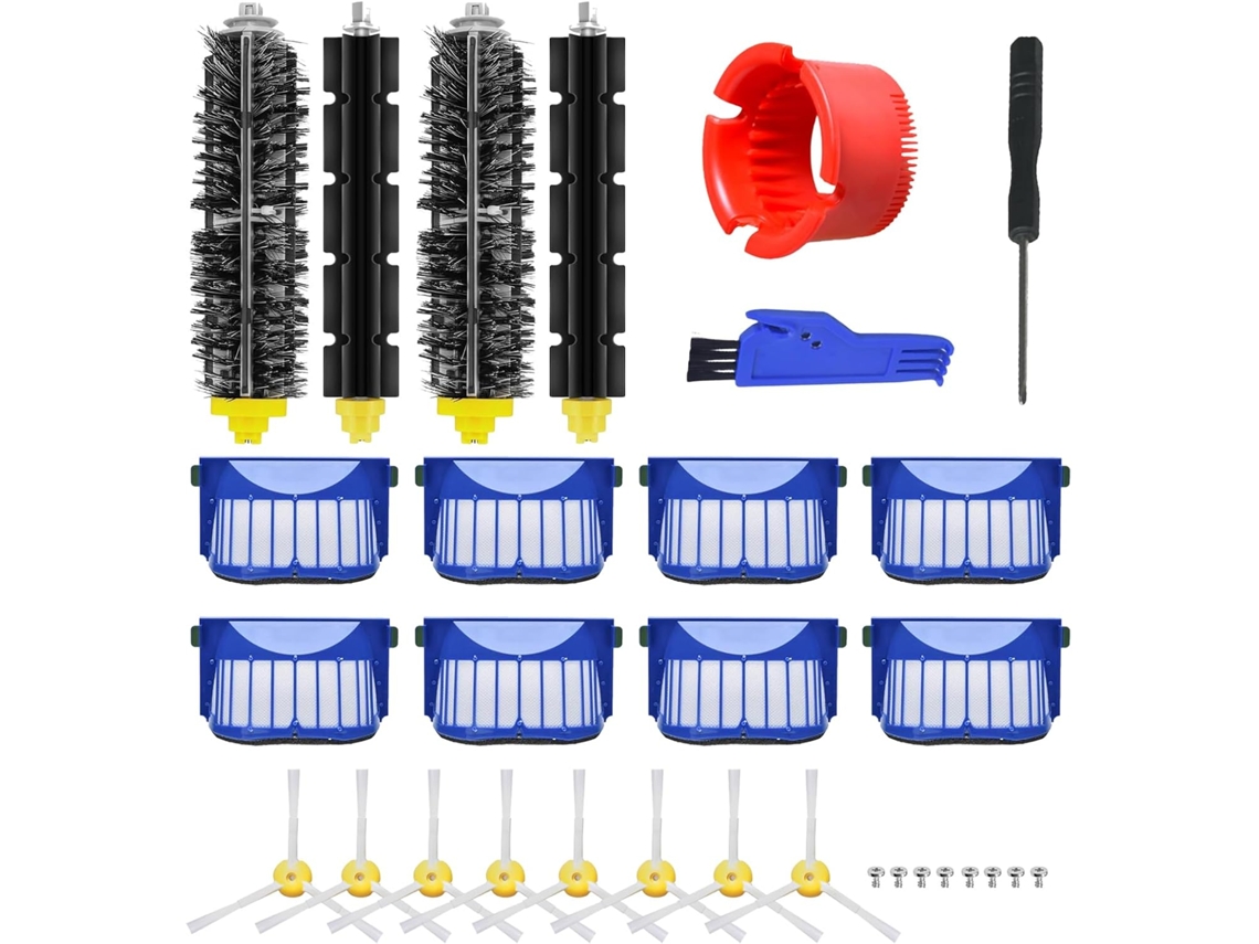 21Pcs Peças de Reposição para Irobot Roomba Série 600 694 675 692 690 Aspirador de Pó Robô GERTIZ