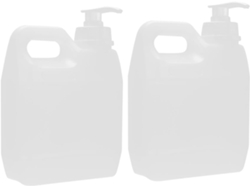 Botellas De Plástico Con Dosificador De 1 Litro, 2 Unidades, Para Almacenar Líquidos Químicos Y Cosméticos, De Boca Ancha.