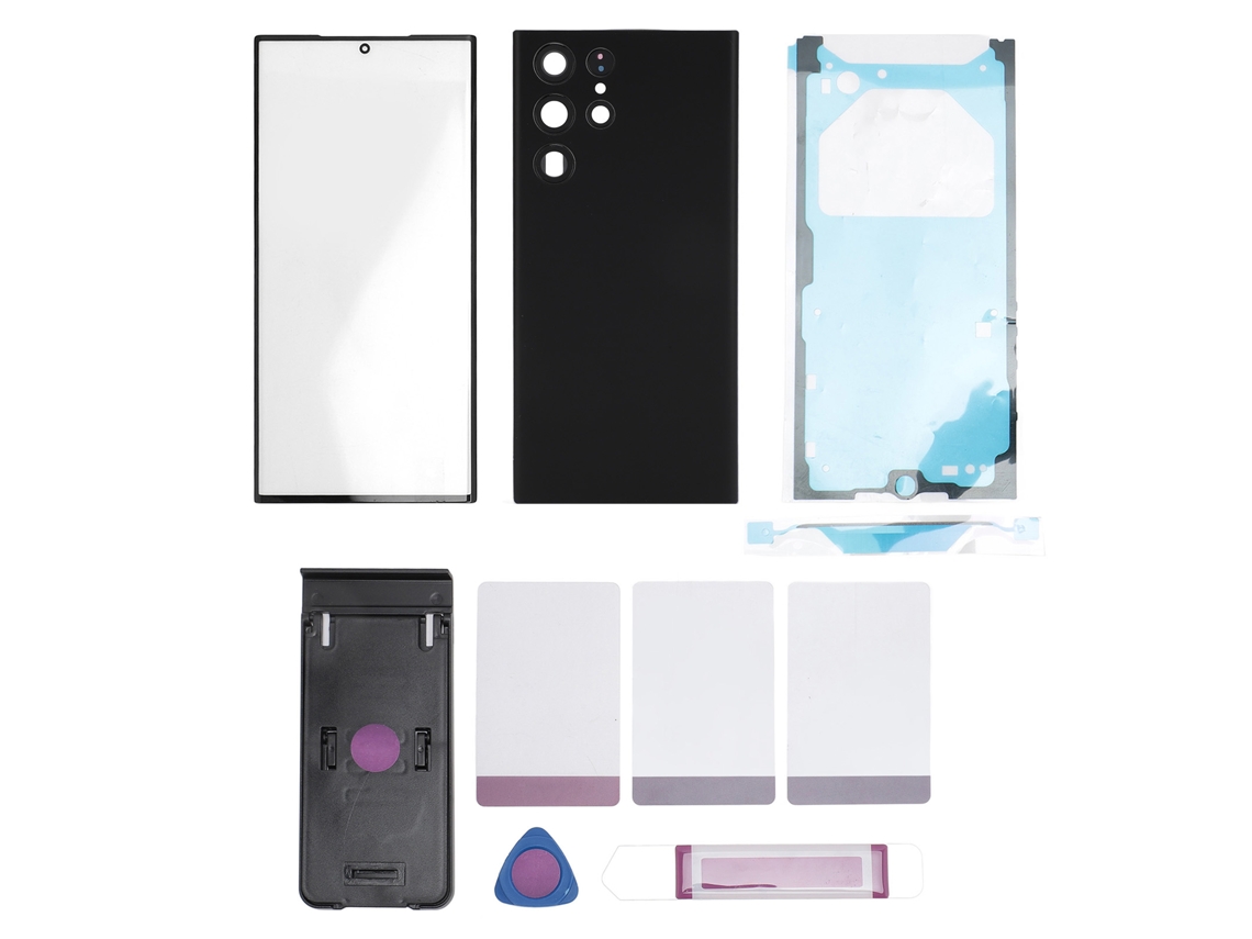 Reemplazo De Tapa Trasera De Vidrio Para Teléfono Móvil Samsung Galaxy S22 Ultra 5g Con Lente Externa Frontal