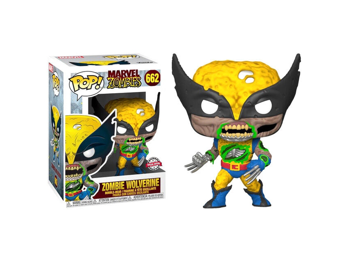 Figura Pop Marvel Zombies - Zombie Wolverine Exclusiva 25cm B.active