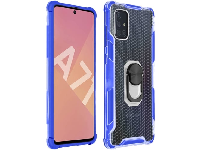 Carcasa Samsung Galaxy A71 AVIZAR Anillo Azul