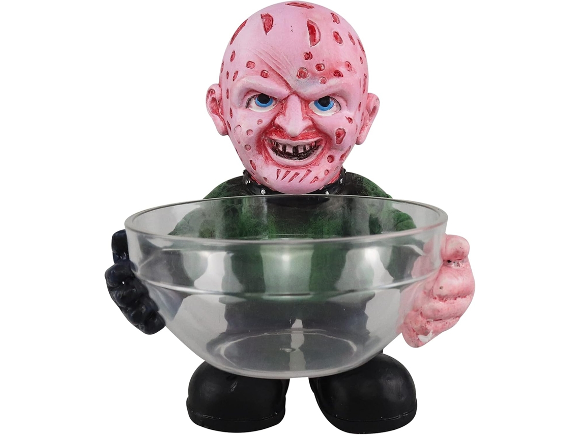 Soporte para cuenco de dulces de Halloween, gnomos de película de terror (Jason) NEVEANCE