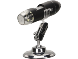 Microscopio digital ajustable con aumento de 50x a 1600x, portátil, de tamaño de bolsillo, con conexión USB y 8 luces LED para sistema Windows.
