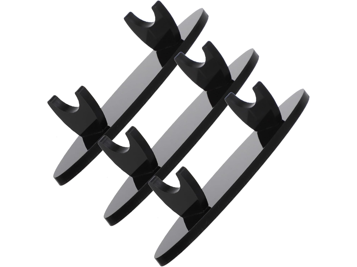 Juego de 3 portalápices de oficina, para lápices y plumas estilográficas, color negro.
