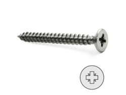 Tornillo rosca madera cabeza plana pozidriv inoxidable din 7505-a largo 50nm diámetro 4mm