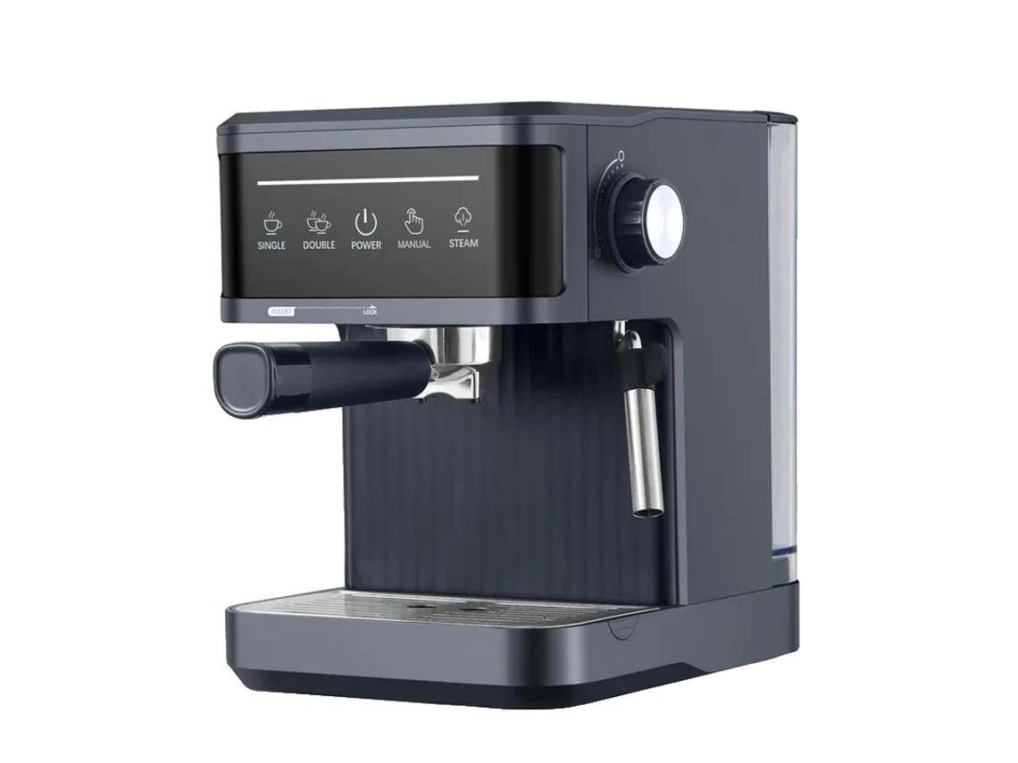Cafetera espresso, presión de bomba de 20 bares, depósito de agua extraíble, color negro OEM