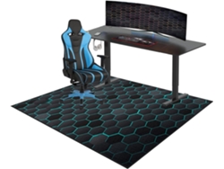 Tapete Cadeira Gamer Escritório Protetor Piso 80 X 120 Cm Pisos Rígidos, Antiderrapante, Casa,