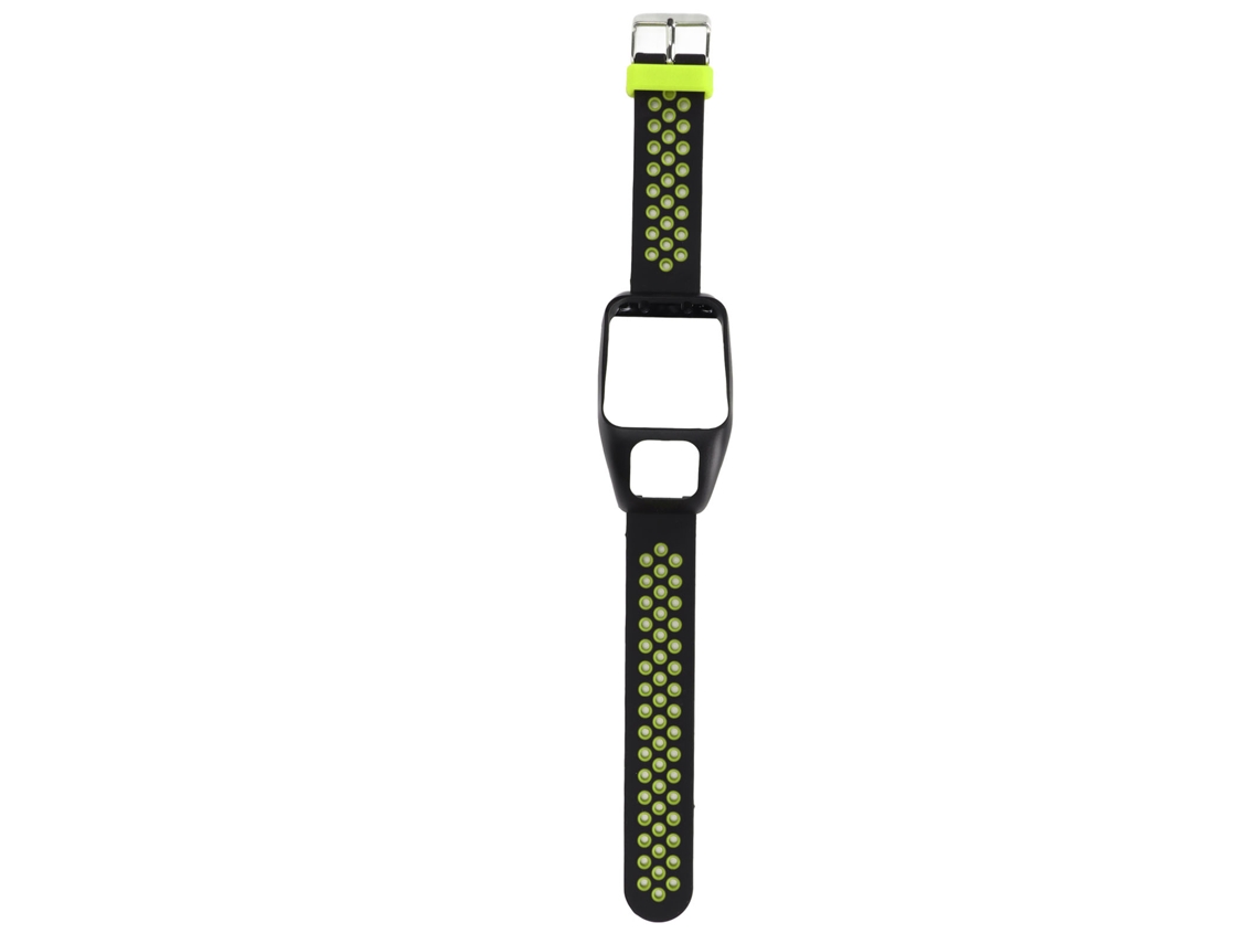 Pulseira De Silicone Bi-color Para Smartwatch Tomtom Runner3 Adventurer Com Fivela De Pino