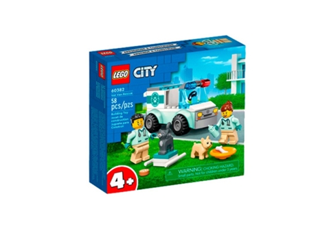 LEGO City Furgoneta Veterinaria de Rescate (Edad Mínima Recomendada: 4 años - 58 Piezas)